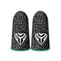 Miniatyrbild 1 av 4: Gaming Finger Sleeves för mobila spelkontroller, 0,3 mm ledande silverfiber Anti-svett Andningsbara spelhandskar för Pubg/ros Green