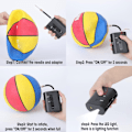 Miniatyrbillede 3 af 5: Smart Luftpumpe Bærbar Hurtig Bold Inflation Automatisk Elektrisk Hurtig Bold Pumpe 2 Nåle og 1 Dyse
