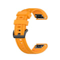 Miniatyrbillede 1 af 4: Til Garmin Fenix ​​7s Pure Color Silikone Watch Band Yellow