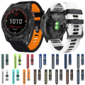 Miniatyrbild 5 av 5: För Garmin Instinct 22 mm silikon watch i två färger Black-Orange
