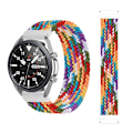 Miniatyrbillede 1 af 5: Til Garmin Vivoactive 3 justerbar nylonflettet elasticitetsurrem Rainbow