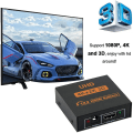 Pikkukuva 3 / 3: Hdmi Splitter 4k, 1 In 2 Out Powered Video Converter, tukee Hdmi:tä