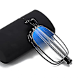 Miniatyrbilde 1 av 5: Secure Fit Armless Ultralette sammenleggbare lesebriller med Universal Pod Case, svart