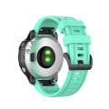 Miniatyrbilde 3 av 5: For Garmin Fenix ​​6s 20 mm hurtigutløser offisiell tekstur armbåndsurrem med plastknapp Lake Blue