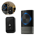 Miniatyrbillede 1 af 5: Udendørs vandtæt trådløs dørklokke Smart Home dørklokke Chime Kit EU Plug