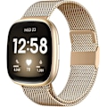 Miniatyrbilde 1 av 5: Magnetiske bånd som er kompatible med Fitbit Versa 3 og Sense Smartwatch - Multi Color Royal Gold Large