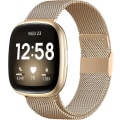 Miniatyrbillede 1 af 5: Magnetiske bånd, der er kompatible med Fitbit Versa 3 og Sense Smartwatch - Multi Color Royal Gold Large