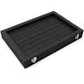 Miniatyrbild 2 av 5: Ring Förvaringsbox-smyckeskrin För Ringar-glaslock I Ring Case Black