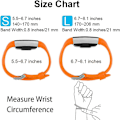 Miniatyrbillede 4 af 4: Udskiftningsbånd, der er kompatible med Fitbit Charge 2, Classic & Special Edition justerbare sportsarmbånd orange Small