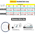 Miniatyrbild 2 av 5: Solo Loop-rem för Apple Watch Band 44mm 40mm 38mm 42mm Andas Silikon Elastiskt bälte Armband Band Iwatch Series 3 4 5 Se 6 black red 38mm or 40mmS