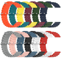 Miniatyrbilde 5 av 5: For Garmin Venu 2 Plus 20mm Ocean Style Silikon Solid Color Watch Band Green