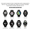 Miniatyrbilde 5 av 5: Reservedelerem for Garmin Fenix 5 5Plus 6 6Pro 7, 22mm silikon smartklokkehåndledd Red