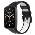 Stropp for Xiaomi Band 7 Pro Tofarget silikonstropp (Svart Hvit)