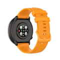 Miniatyrbillede 3 af 5: Til Polar Ignite 20 mm lille plaid tekstur silikone armbåndsurrem Amber Yellow