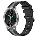 Miniatyrbilde 1 av 5: For Garmin Garminmove Luxe 20 mm vertikalt tofarget silikonklokkebånd Black-Grey