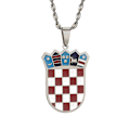 Pikkukuva 1 / 4: Kroatian lipun riipus kaulakoru naisille Kroatialainen koru Silver Plated