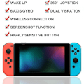 Miniatyrbilde 4 av 5: NS Switch håndtak Joycon trådløs Bluetooth spillhåndtak NS venstre og høyre håndtak fjernvekkelse med