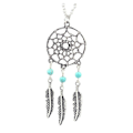 Miniatyrbilde 1 av 4: Bohemian Tassel Feather Wing Lang Halskjede #2