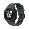 Miniatyrbild 1 av 5: För Garmin Instinct 22 mm silikon watch i två färger Olive Green-Black