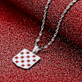 Pikkukuva 4 / 4: Kroatian lipun riipus kaulakoru naisille Kroatialainen koru Silver Plated