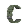 Miniatyrbilde 1 av 4: Rem for Garmin Fenix 6S 20 mm Silikon Ensfarget Mørkegrønn Klokkestropp