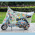 Miniatyrbillede 2 af 5: Regntæt dæksel til motorcykel scooter Tykker dæksel Protector Sleeve Shelter Little dinosaur L