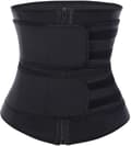 Kvinnor Waist trainer Dragkedja Dubbelbälte Workout Slimming Trimmer