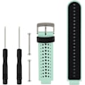 Miniatyrbillede 1 af 2: Udskiftningsrem til smart armbåndsur til Garmin Forerunner 220/230/235/620/630/735xt/235 Lite Aqua-Black