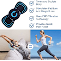 Miniatyrbillede 4 af 4: 2 stk. Mini Ems Bærbar Elektrisk Nakkemassager, Cervikal Massage Til Smertelindring, Mini Massage Apparat