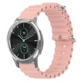 Miniatyrbilde 1 av 5: For Garminmove Luxe 20mm Ocean Style Silikon Solid Color Watch Band Pink