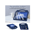 Miniatyrbild 2 av 4: Fodral för Honor Pad X9 / Pad X8 Pro (11,5 tum) Anti-Drop med Stativ Mörkblå