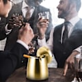 Miniatyrbild 3 av 5: Vindtät askkopp för cigaretter utomhus askkoppar för uteplats bordsskiva Tyrant Gold Large