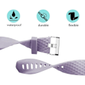 Miniatyrbillede 4 af 4: Udskiftningsbånd, der er kompatible med Fitbit Charge 2, Classic & Special Edition justerbare sportsarmbånd lavender with slight gray Large