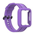 Pikkukuva 2 / 4: Xiaomi Redmi Watch/redmi Watch 2/mi Watch Lite/mi Watch Lite 2 älykellohihna pehmeä silikoni ranneke kellokuorella 1 Purple
