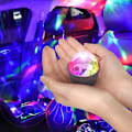 Miniatyrbilde 1 av 5: Diskoball for bil Disco-lys med lydaktiverte flerfargede lys Mini diskoball Dj diskolys for bilrom musikklys