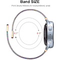 Miniatyrbilde 4 av 5: Milanese stropp for Samsung Galaxy Watch 4 Active 2 Huawei Watch Gt2 magnetisk spenne metall pustende armbånd for Amazfit Gtr Colourful Strap width 22mm