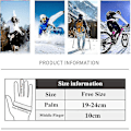 Miniatyrbillede 3 af 5: Mænds Skihandsker Vindtætte og Vandtætte Halkfrie Plus Fløjl Varme Snowboard M
