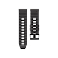 Miniatyrbillede 3 af 4: Rem til Garmin Fenix 7/7X/6/6X/5/5X 22Mm To-farvet silikoneurrem Sort Orange