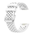För Fitbit Charge 5 Monochromatic Andas Silikon Watch Band White