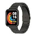 Miniatyrbillede 1 af 5: Til Xiaomi Redmi Watch 2 Lite Tre Perler Rustfrit Stål Udskiftnings Rem Med Urkasse