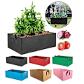 Miniatyrbilde 1 av 5: Plantevekstposer Grønnsak Blomsterpotte Planter Hage Hevet Plantekasse Beholder Red 40X30x20cm