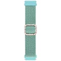 Miniatyrbilde 2 av 5: For Garmin Venu/vivoactive 3 20 mm universal justerbart flettet elastisk diamantspenne klokkebånd Grass Green