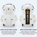 Miniatyrbild 2 av 2: Pocket Rc Robot Prata Interaktiv Dialog Röstigenkänning Spela in Sjunga Dansa Berätta Mini Rc Robotleksaker Present, rosa Jiujiuso
