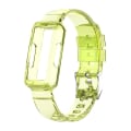 Miniatyrbillede 2 af 5: Til Fitbit Inspire 3 Tpu integreret urbånd Transparent Yellow