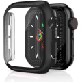 Pikkukuva 1 / 5: Glass+ cover Apple Watch case 44mm 40mm Iwatch 42mm 38mm näytönsuoja + puskuri Lisävarusteet Applewatch Series 5 4 3 Se 6 black 2 44mm series 654 SE