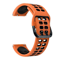 Miniatyrbillede 1 af 3: Til Garmin Venu 2 Plus 20 mm blandet farve silikone urrem Orange Black
