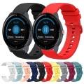 Miniatyrbild 3 av 5: För Garmin Vivoactive3 Music 20mm Solid Color Soft Silikon Watch Band White