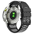 Miniatyrbilde 1 av 5: For Garmin Fenix 7/ 7 Pro Silikonurrem 22mm Dual Color med 3 rader hull Black Grey