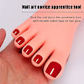 Miniatyrbillede 5 af 5: Øve Falsk Fod Model Fleksibel Silikone Protese Manicure Værktøj Right foot