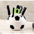 Miniatyrbillede 1 af 3: Multifunktionel fodbold penneholder sfærisk opbevaringsrør fodbold bold penneholder